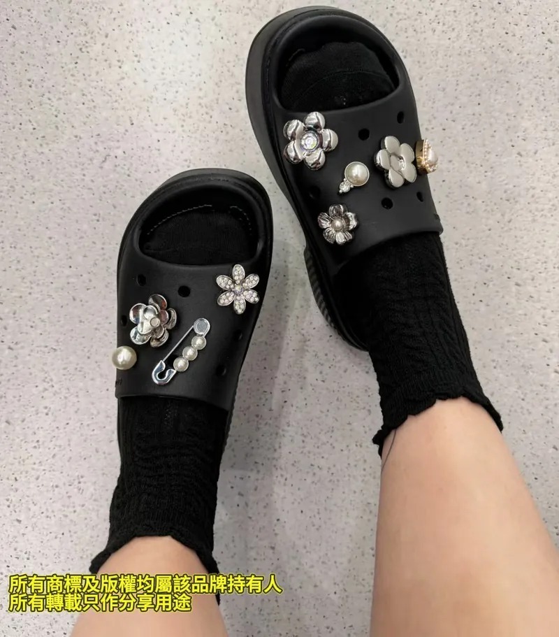 【預購】Crocs Stomp H100602 男女同款洞洞拖鞋（黑色）
