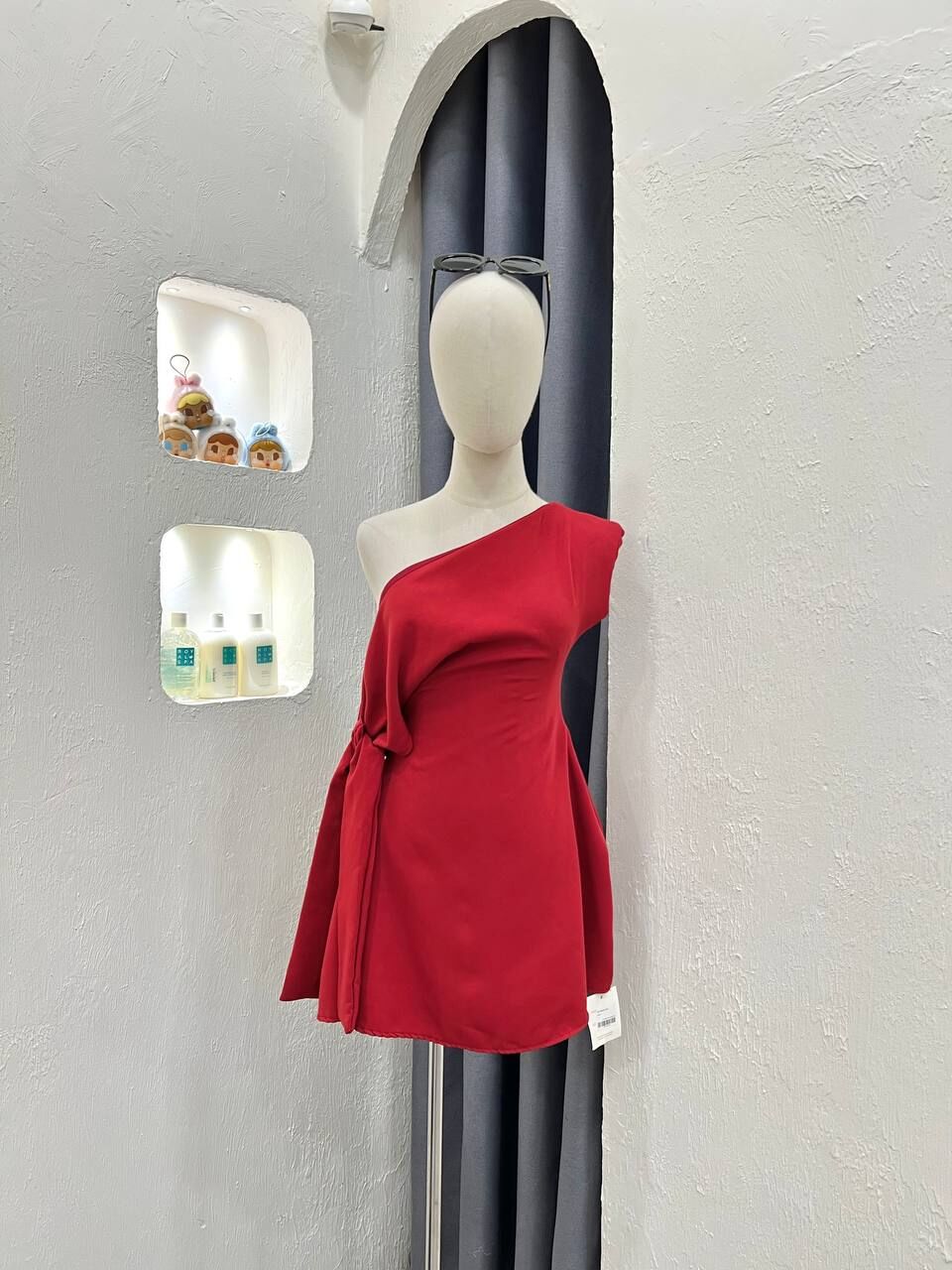 Red Oblique Dress
