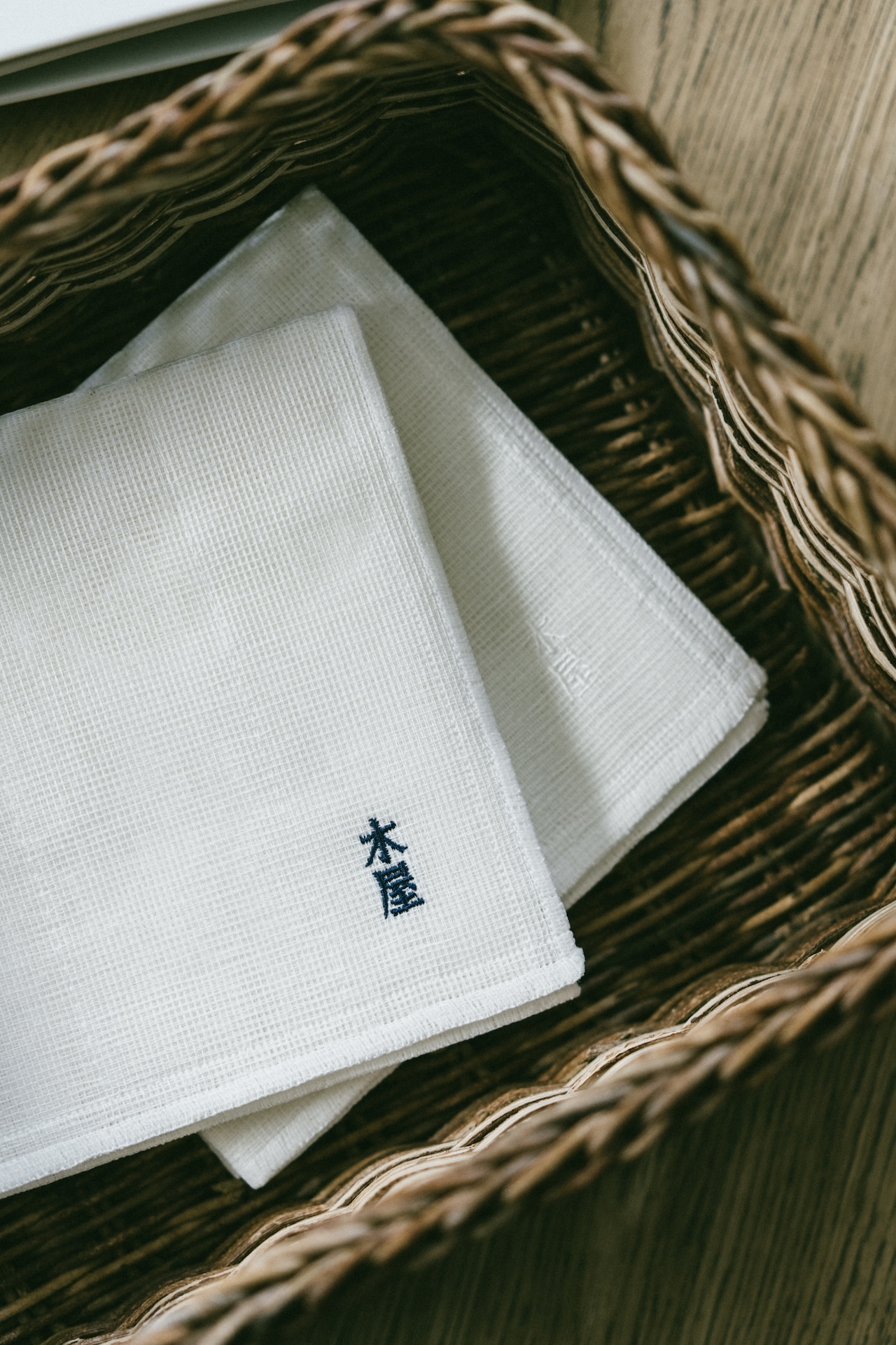 日本橋木屋蚊帳布刺繡家事抹布（2件組）