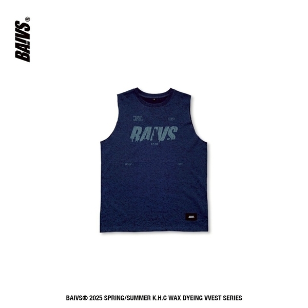 Baivs 球參 Wax Dyeing Vest BWD3372V 男 球衣 寬肩 背心 深藍