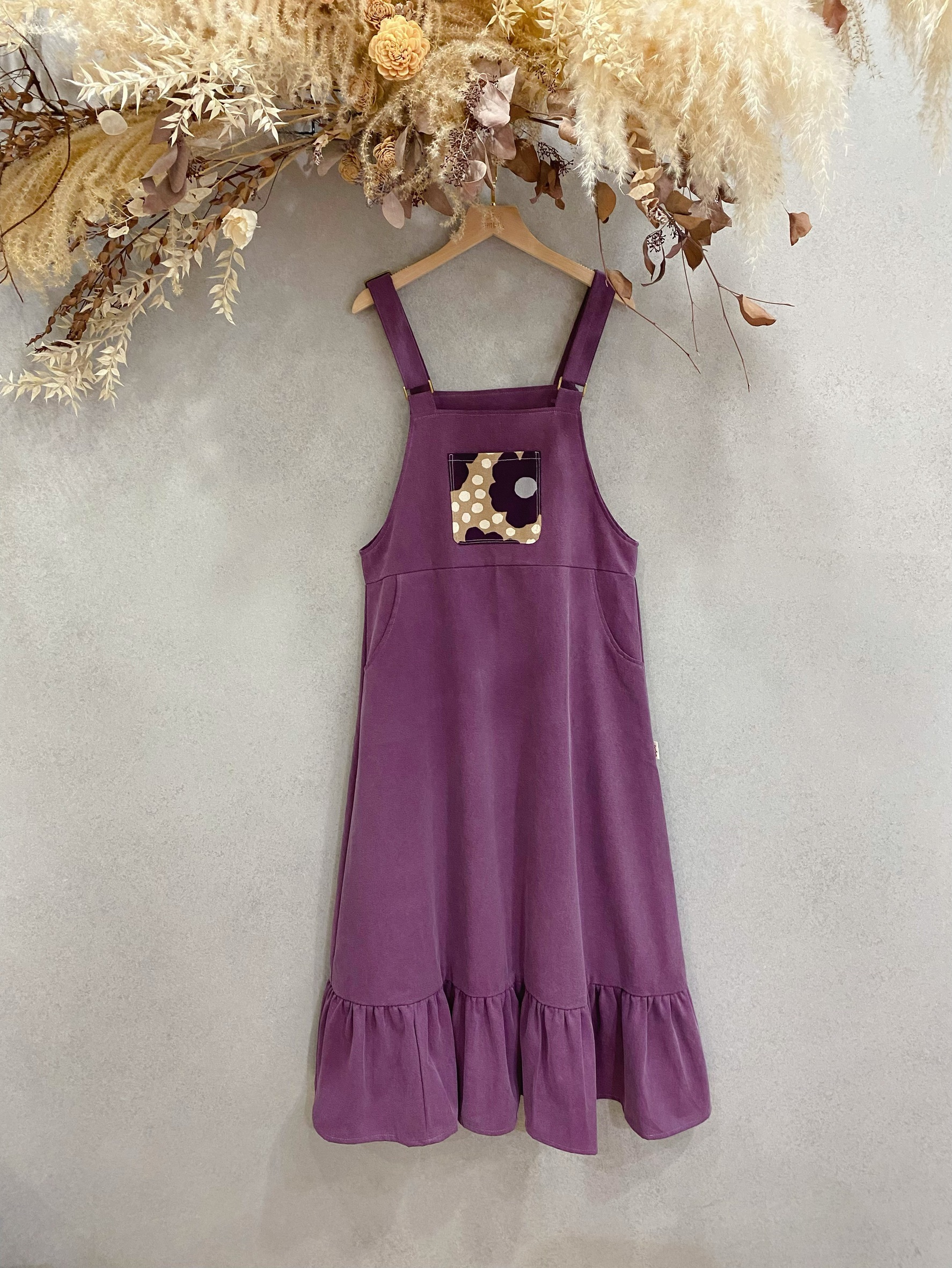 紫花 媽咪仙度瑞拉長洋裝 1.0