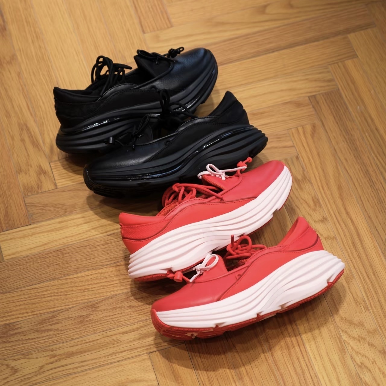 HOKA ONE ONE BONDI MARY JANE 皮革 厚底增高 復古 瑪莉珍鞋 1171546-BBLC 1171546-CRSRS