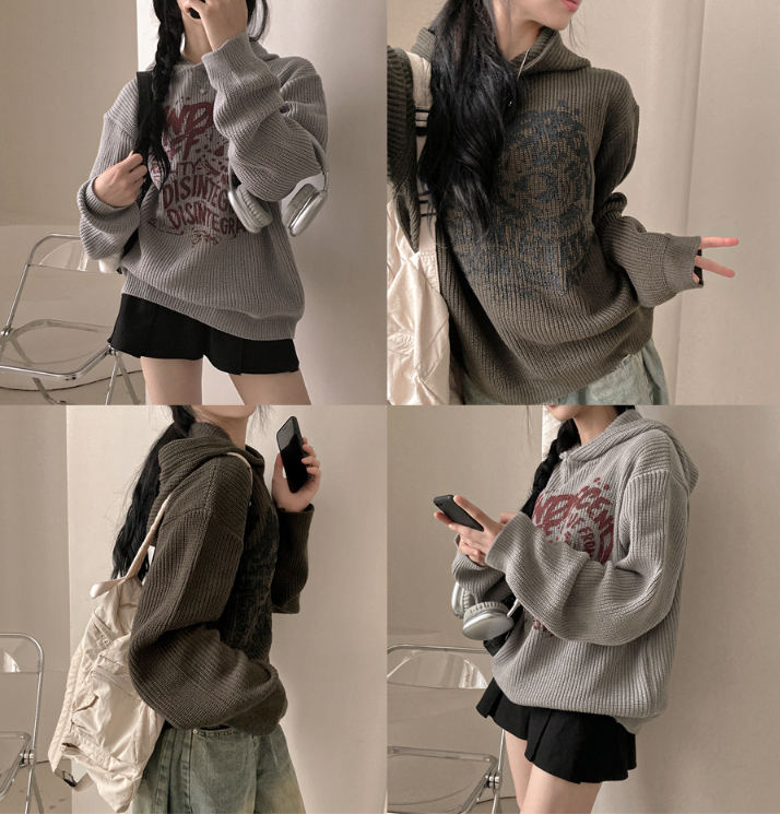 早秋預訂｜VINTAGE WAFFLE KNIT HOODIE