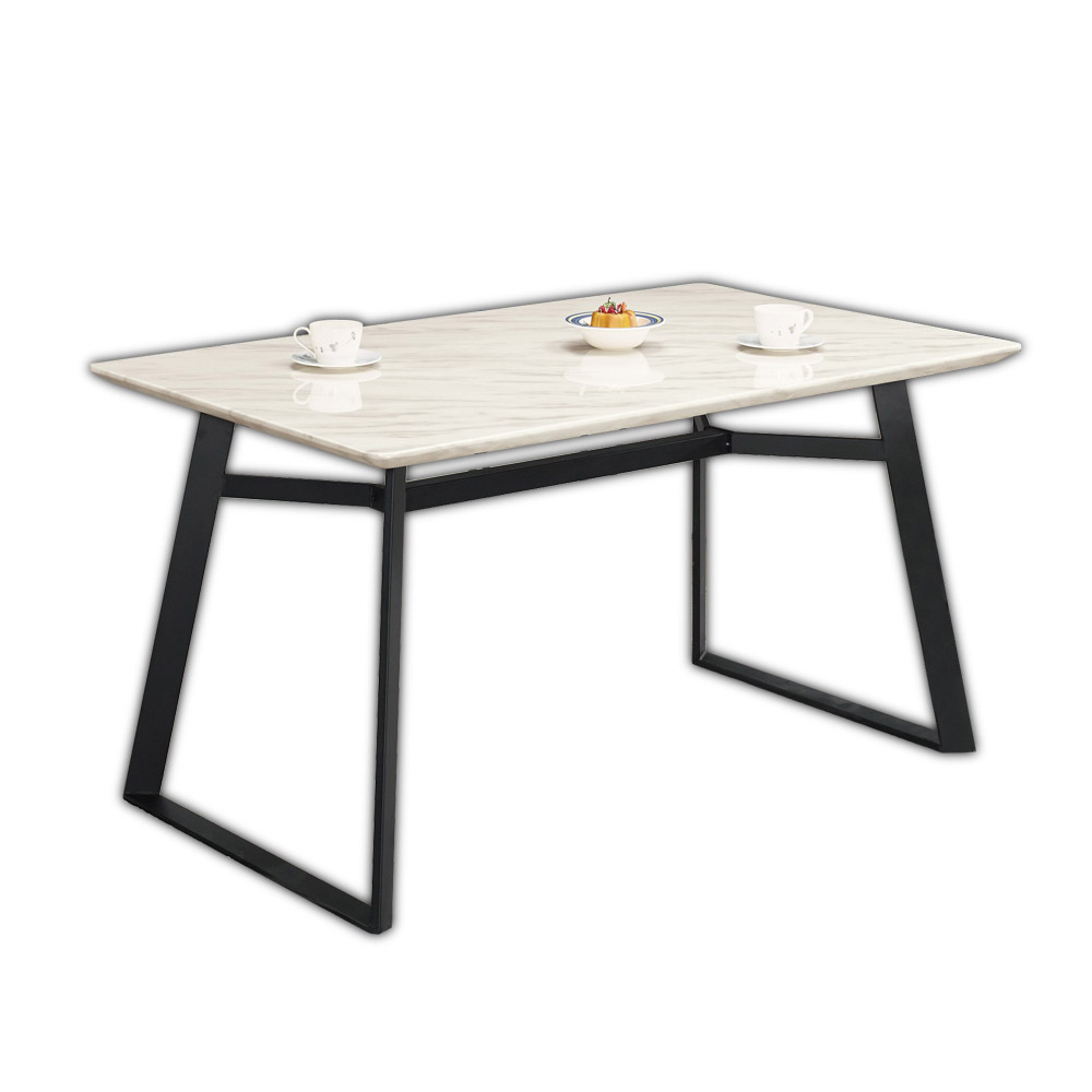 巴莫5尺工業風石面餐桌