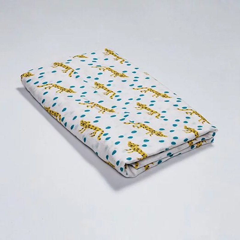 Organic B 有機棉包巾-豹的叢林圓舞