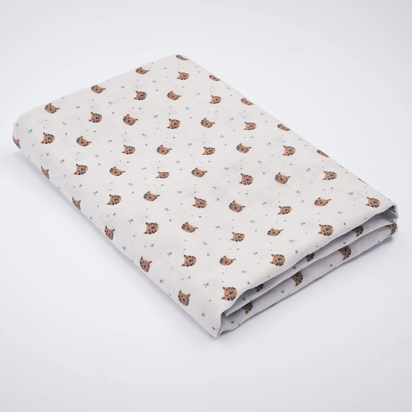 Organic B 有機棉包巾-虎的春日散步