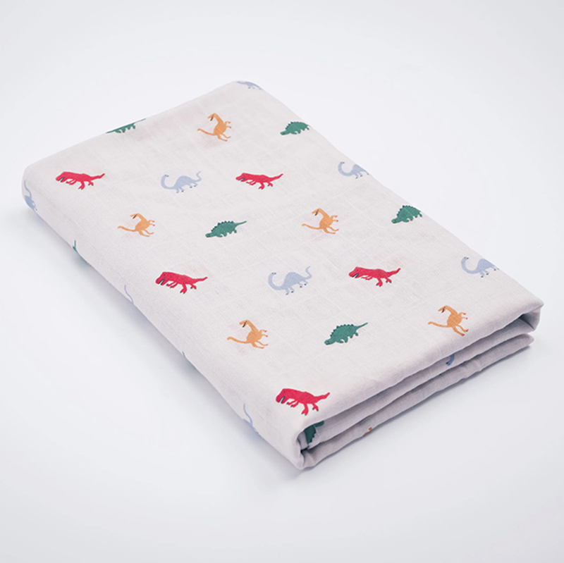 Organic B 有機棉包巾-恐龍小百科