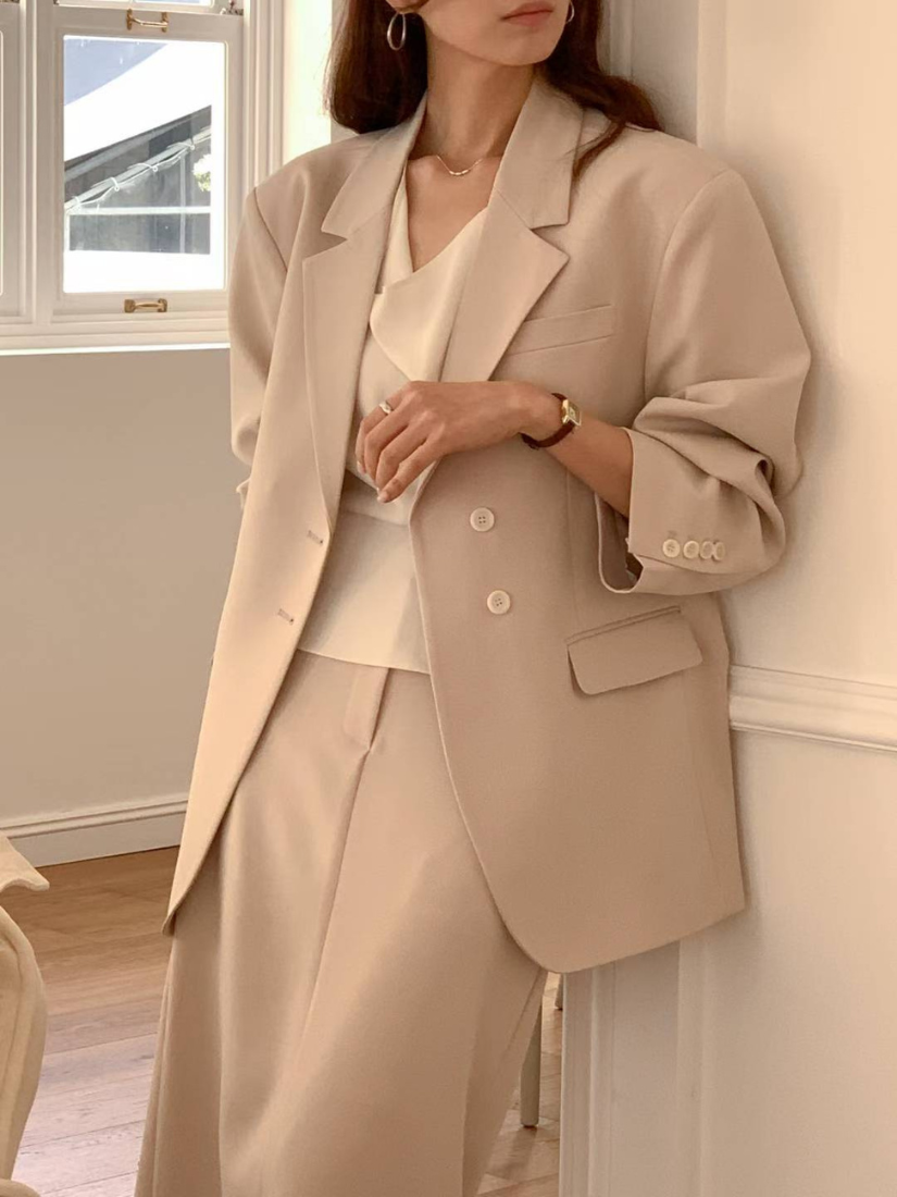 Raphaela 高端經典寬肩西裝外套 [ 2色 / Free ]