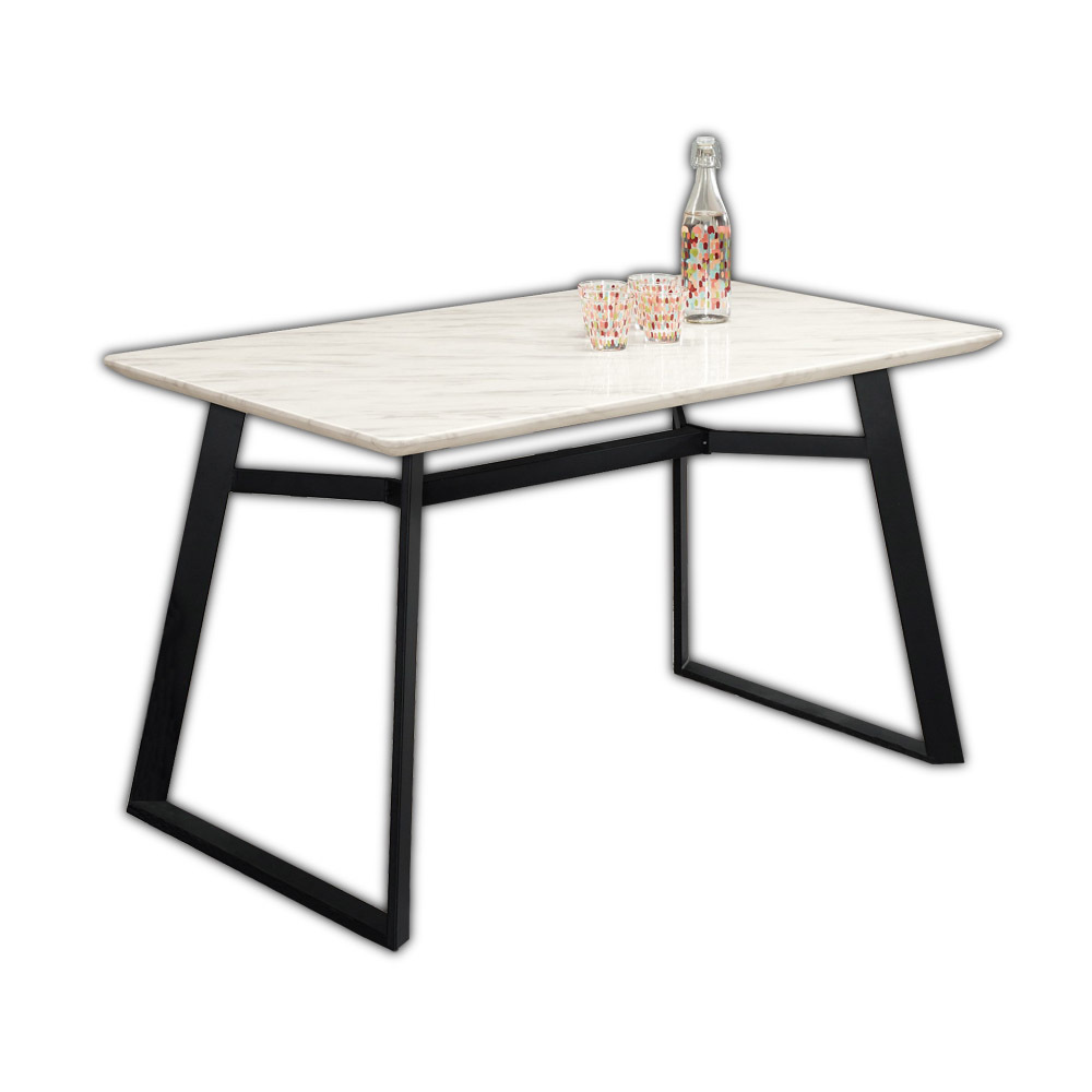 巴莫4尺工業風石面餐桌