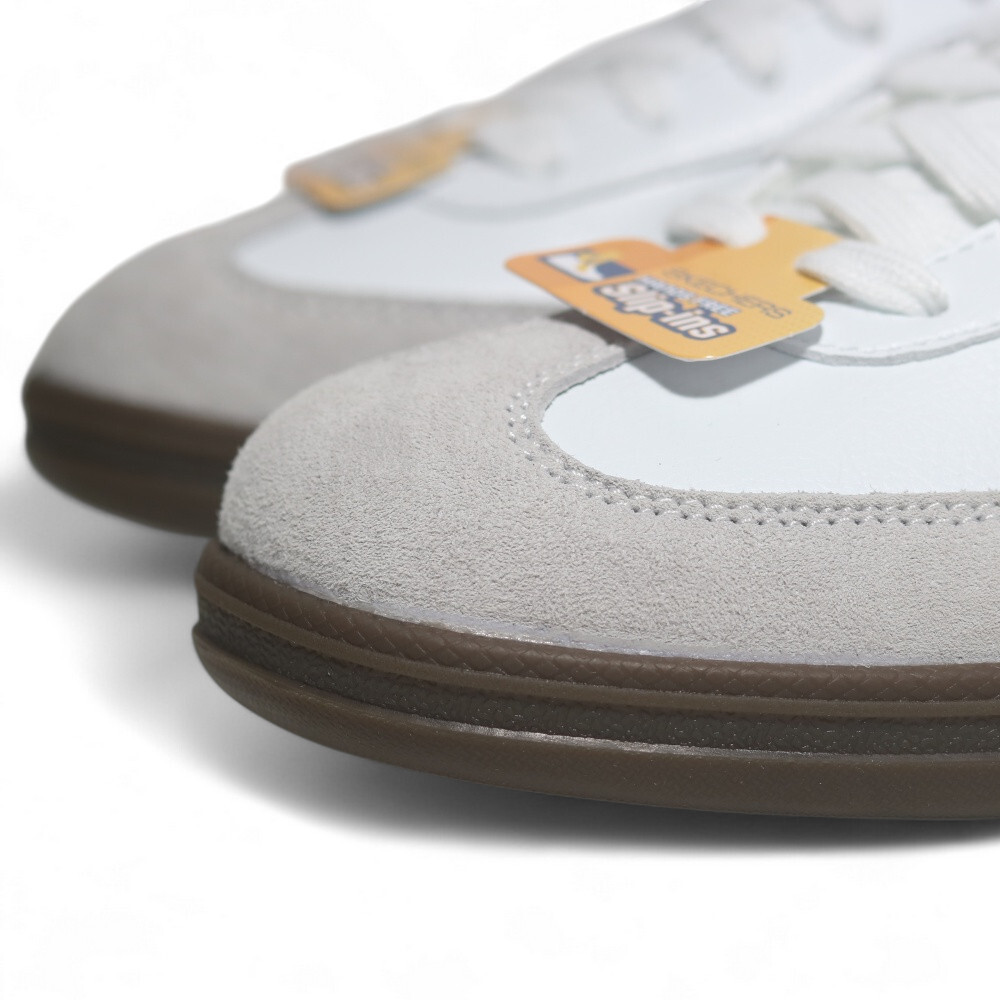 SKECHERS 休閒鞋 HOTSHOT 白 寬楦 瞬穿 德訓鞋 男 254154WWBK