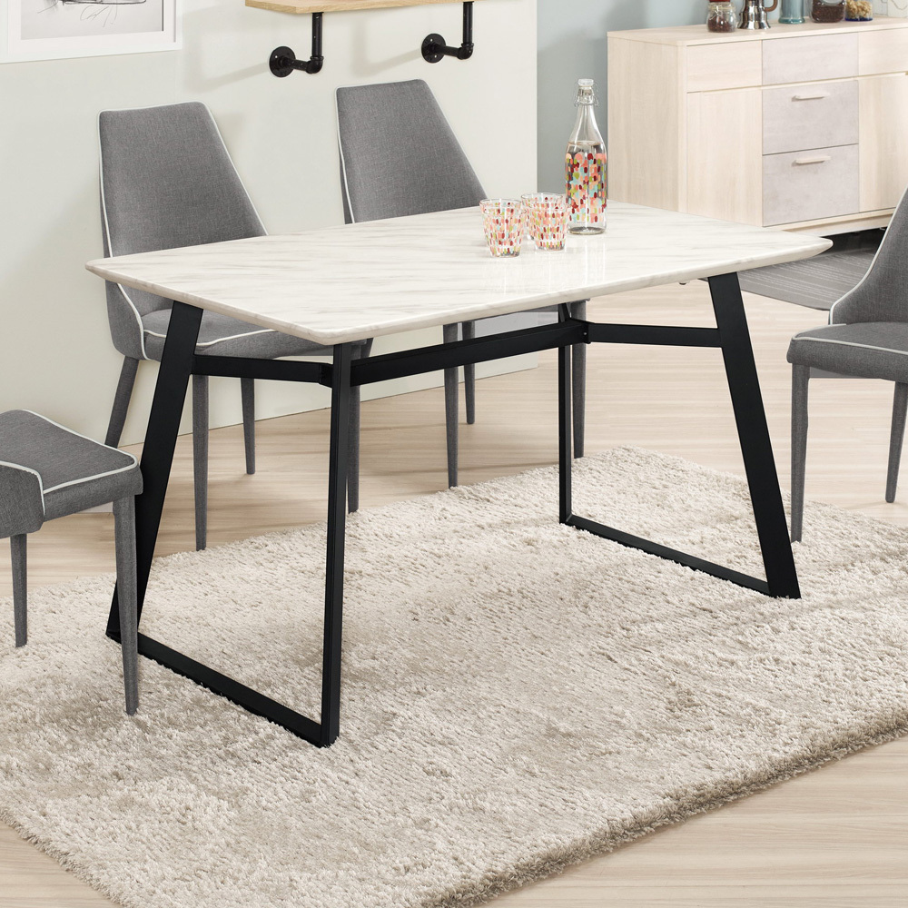 巴莫4.3尺工業風石面餐桌