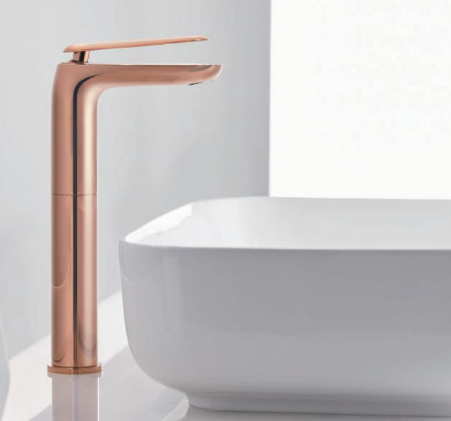 Bettor 加高單把面盆龍頭(玫瑰金) FH8206B-D90-RG