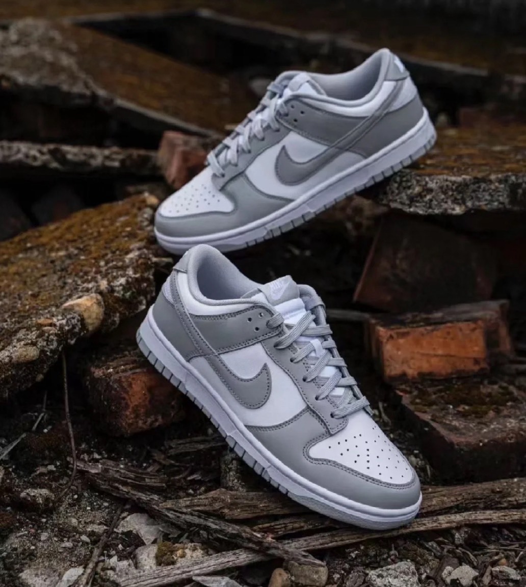 NIKE 休閒鞋 DUNK LOW RETRO 白灰 復古 男 HF5441-105