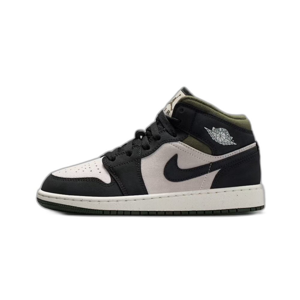 Nike Air Jordan 1 Mid Medium Olive 黑軍綠 GS HV4399-102