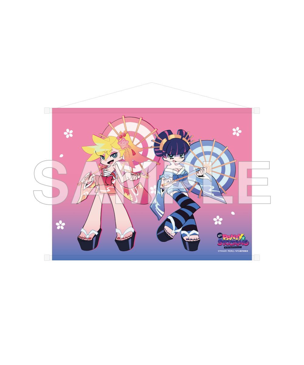 預購-《新吊帶襪天使 New PANTY ＆ STOCKING with GARTERBELT》 B2掛軸 和服ver.【日本進口精品】