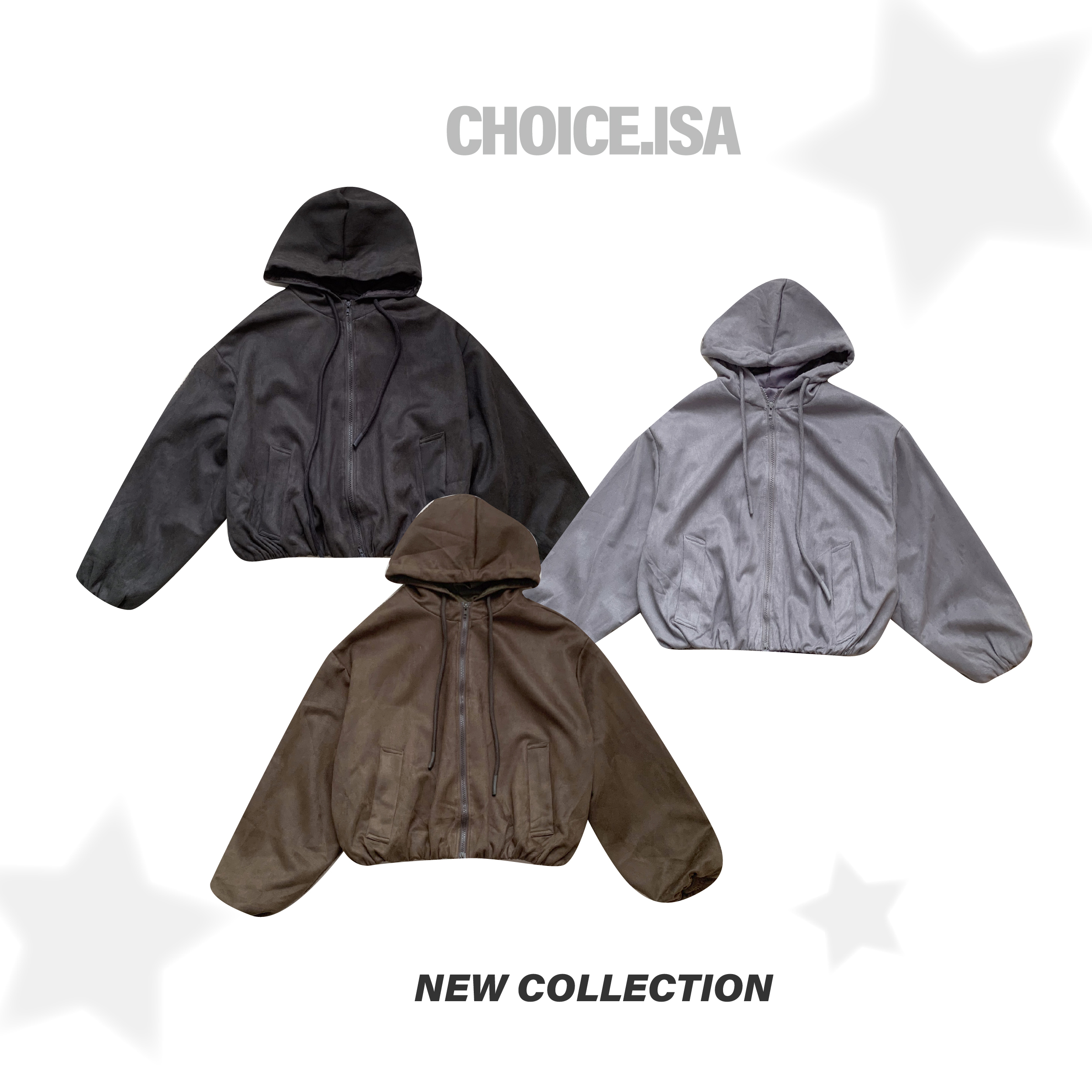 ISA_今年大勢! 時髦感濃度100%麂皮連帽外套_59025