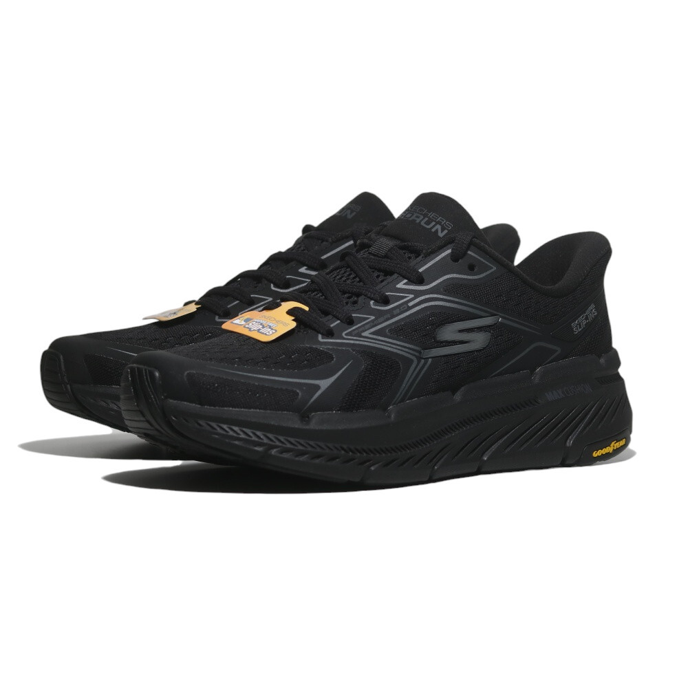 SKECHERS 慢跑鞋 MAX CUSHIONING 全黑 瞬穿 休閒鞋 男 220837BBK