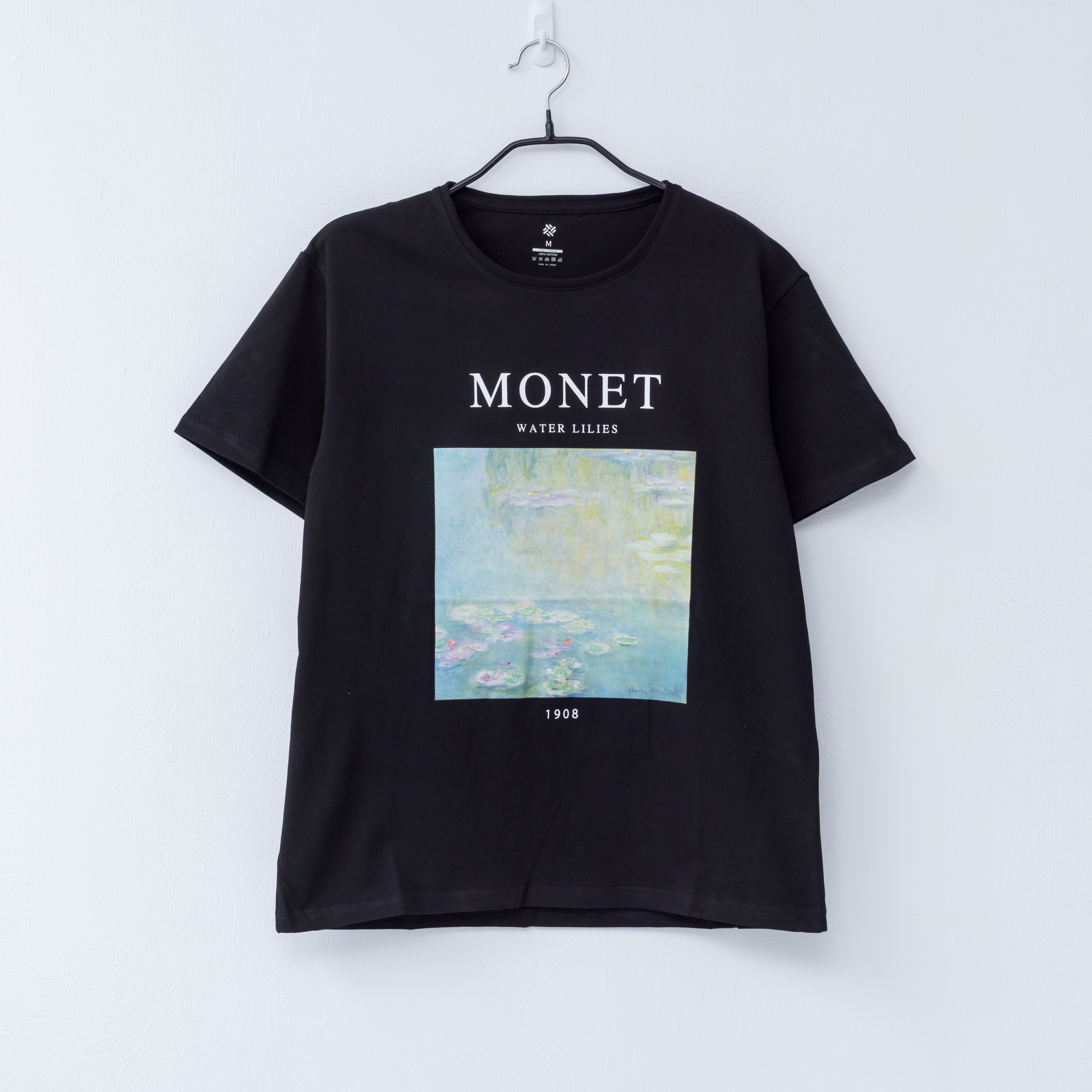 印象派藝術T恤｜莫內《睡蓮》黑