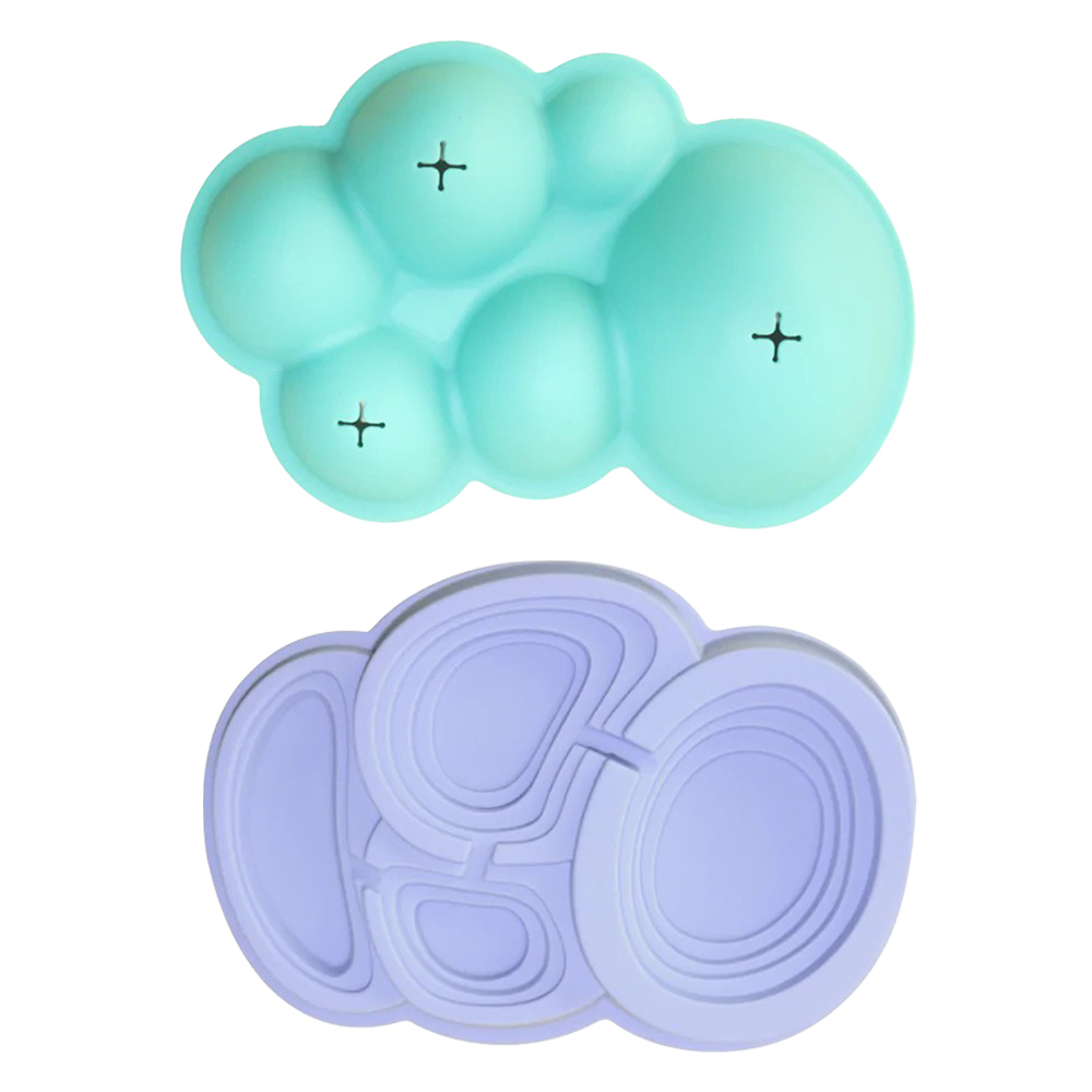 矽膠山谷地貌模型2入組-夢幻粉彩