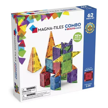Magna-Tiles® microMAGS 磁力積木 - 62片套組