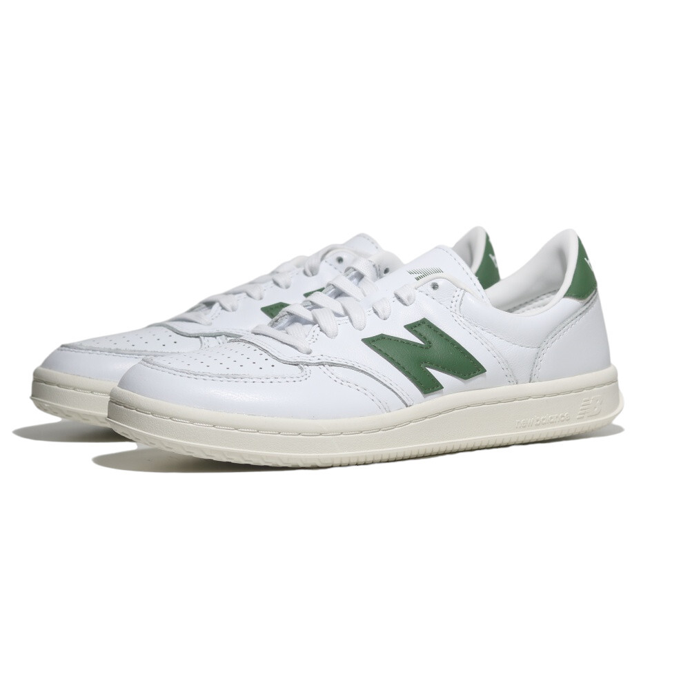 NEW BALANCE 休閒鞋 NB 500 白綠 皮革 復古鞋 女 CT500CLC