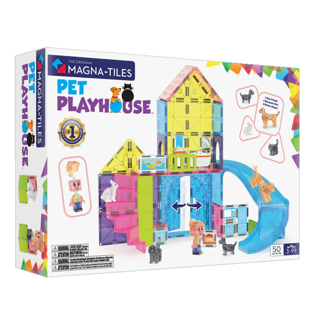 Magna-Tiles® Combo 磁力積木  - 50 片寵物遊戲屋