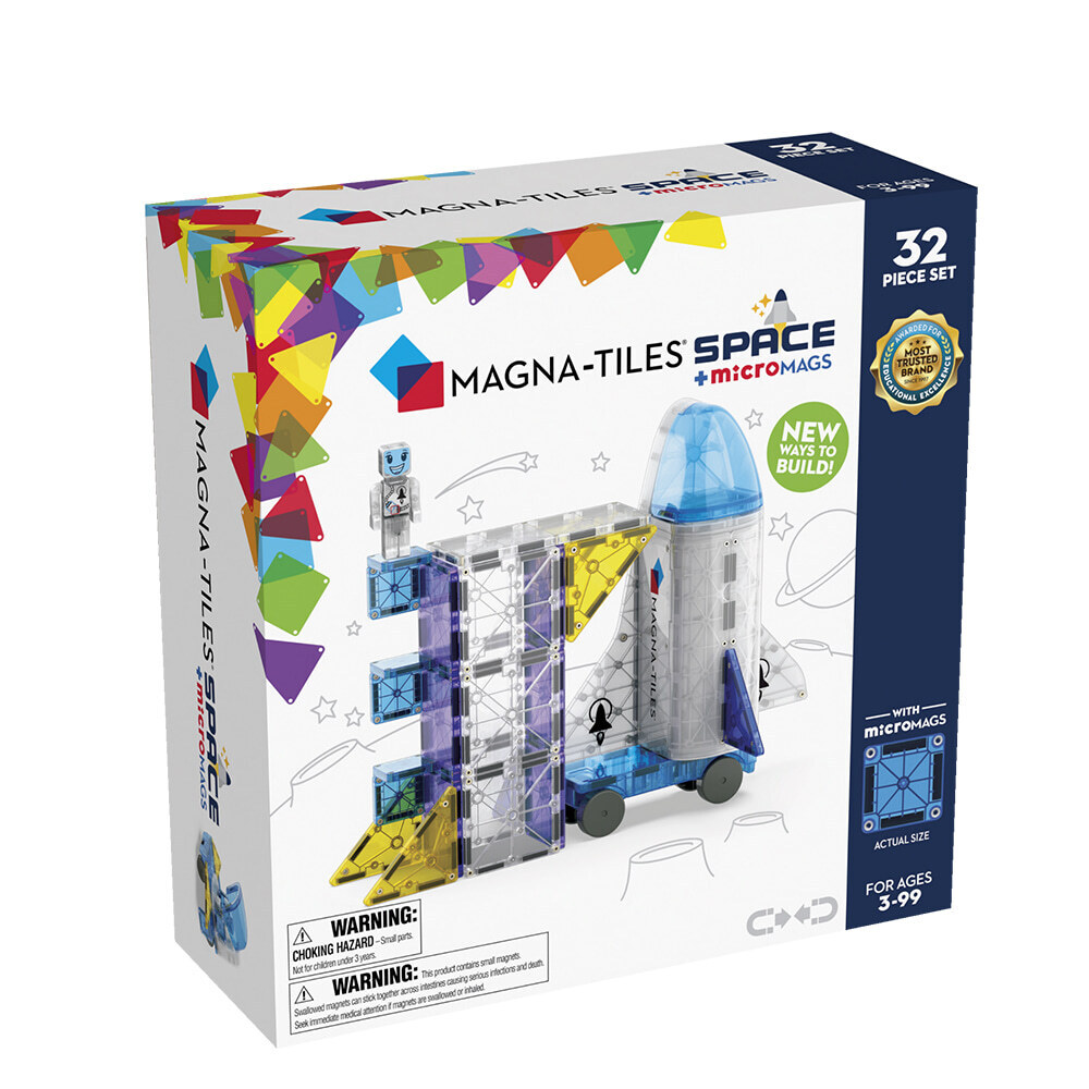 Magna-Tiles® 磁力積木32片-太空梭