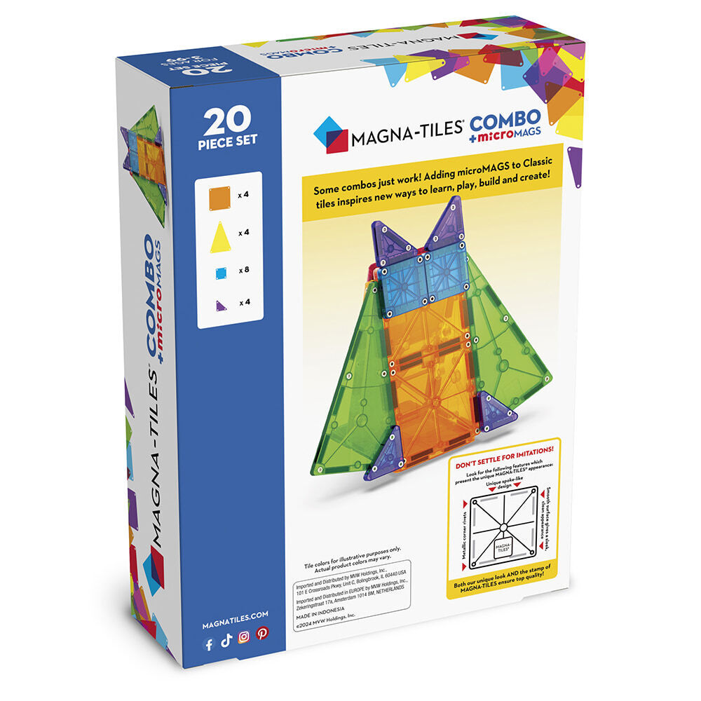 Magna-Tiles® microMAGS 磁力積木 -20片套組