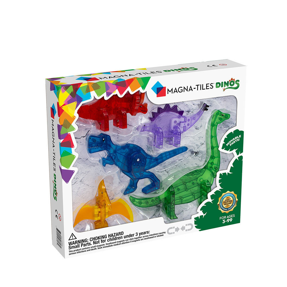 Magna-Tiles®磁力積木-恐龍5件套