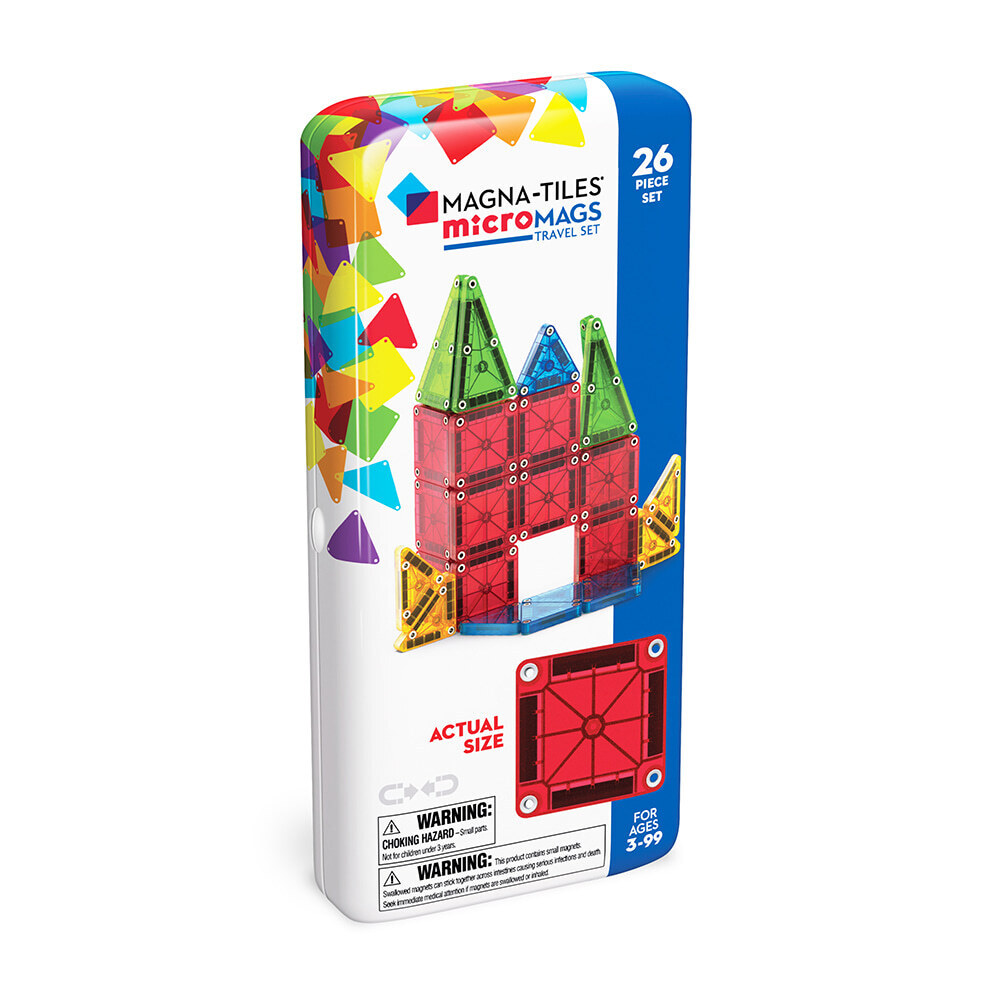Magna-Tiles® microMAGS 迷你磁力積木-26片旅行套組
