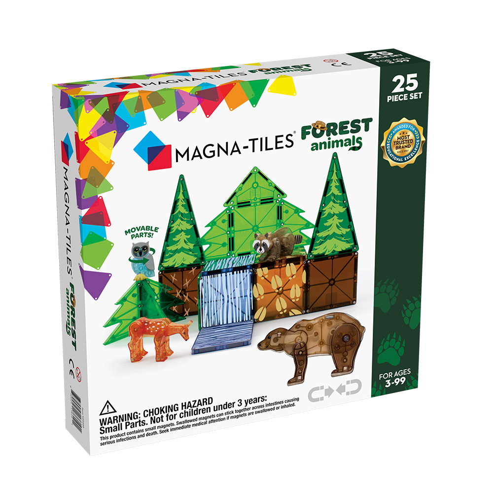 Magna-Tiles®磁力積木25片-森林動物
