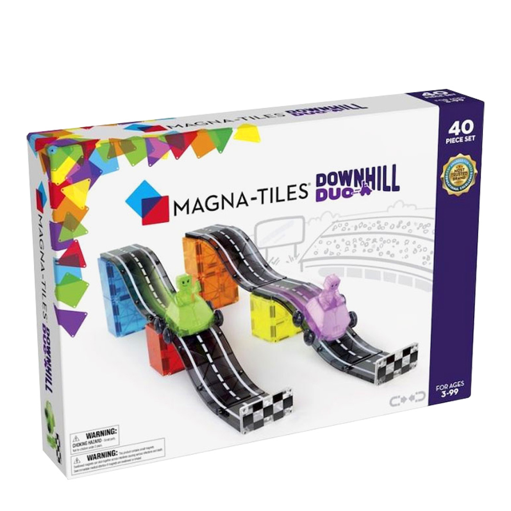 Magna-Tiles®磁力積木-魔幻磁力奔馳雙車 40 件組