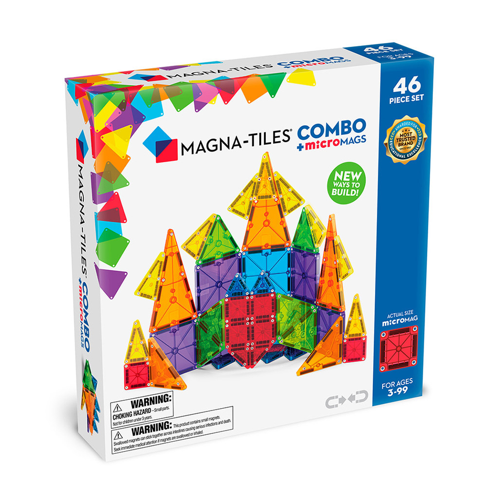 Magna-Tiles® microMAGS 磁力積木 -46片套組