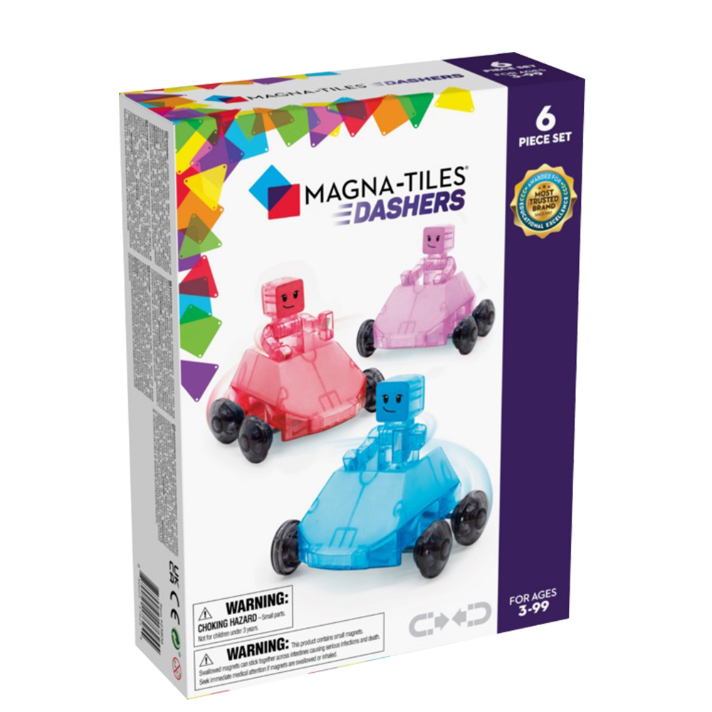 Magna-Tiles®磁力積木-魔幻小飛車六件組