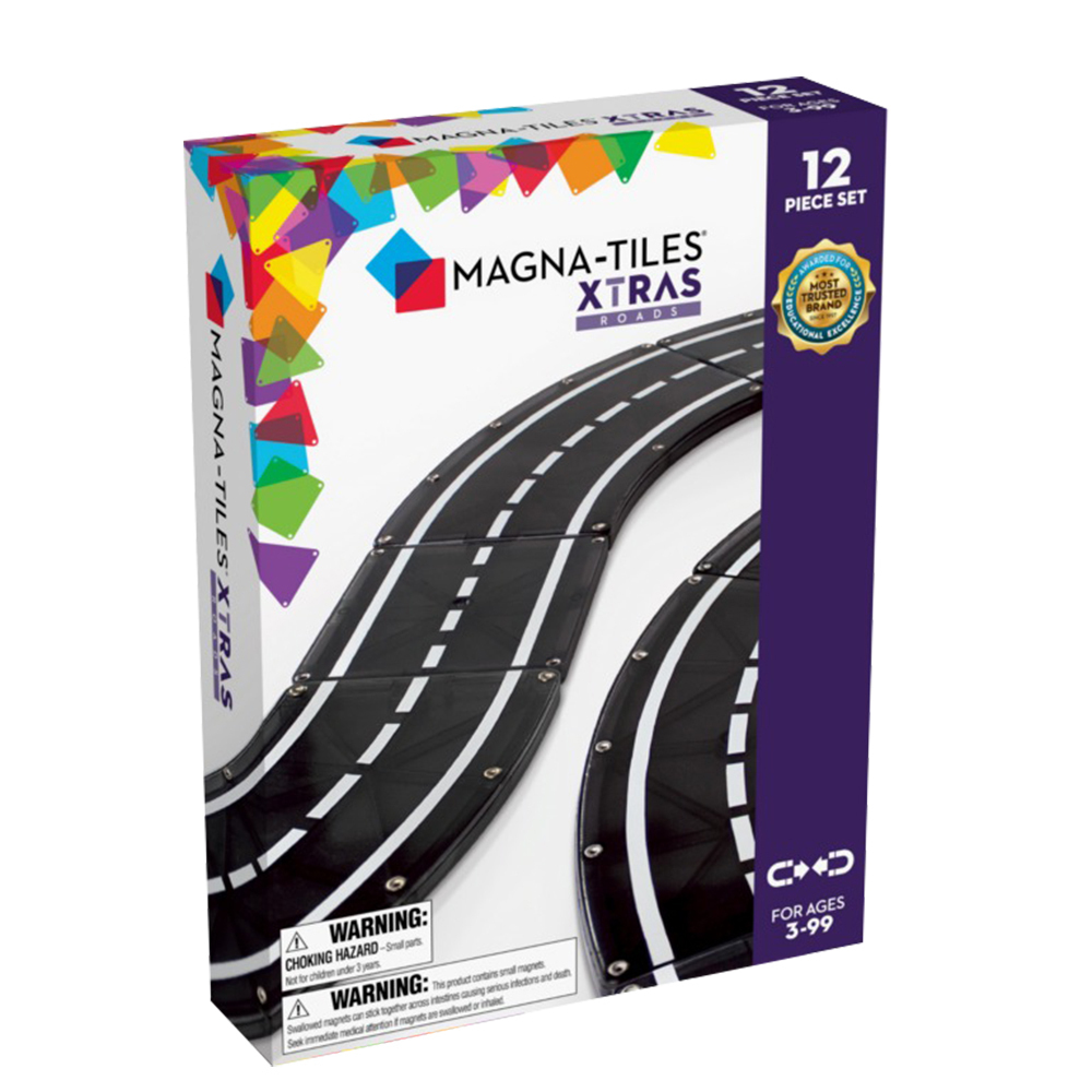 Magna-Tiles®磁力積木-魔幻磁力道路 12 件組