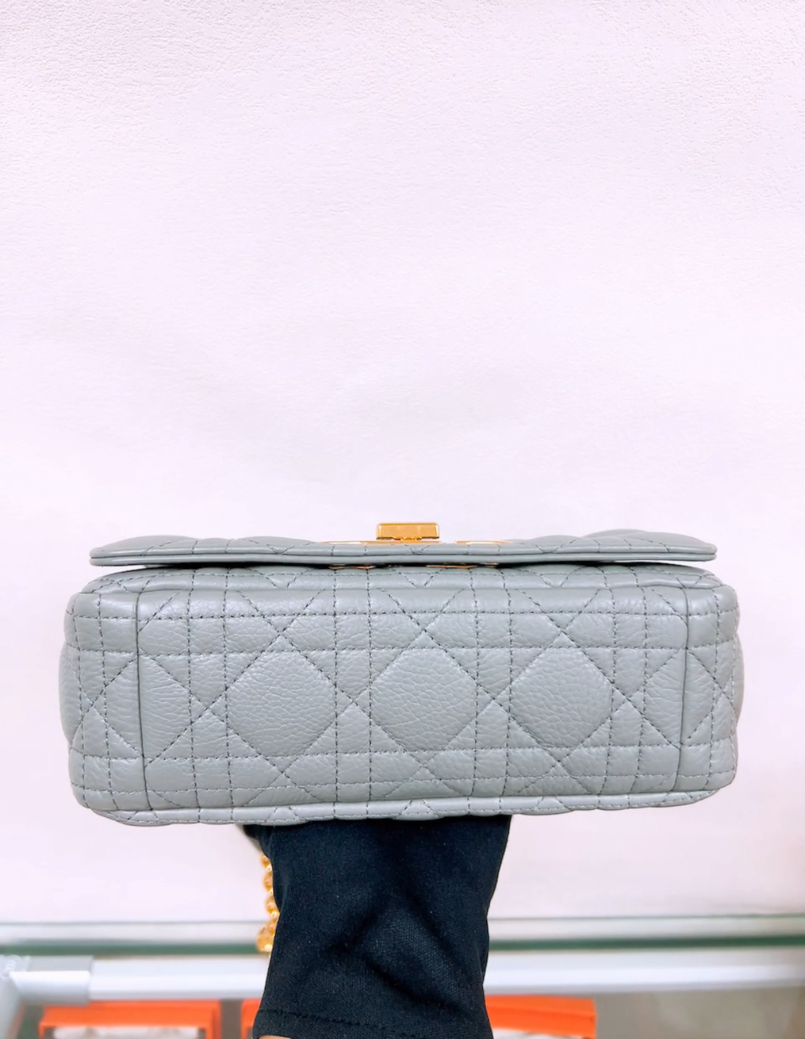Dior caro small grey