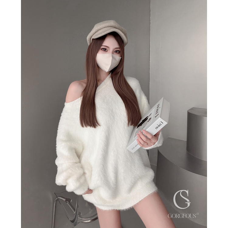 G3155 「高磅海馬毛圓領毛衣」