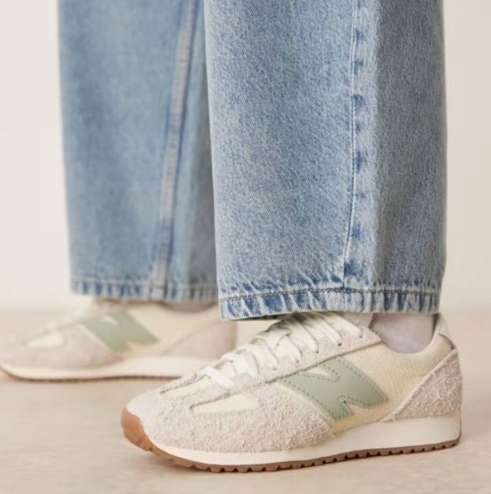NEW BALANCE 休閒鞋 NB 471 米白綠 麂皮 復古鞋 女 U471KAC