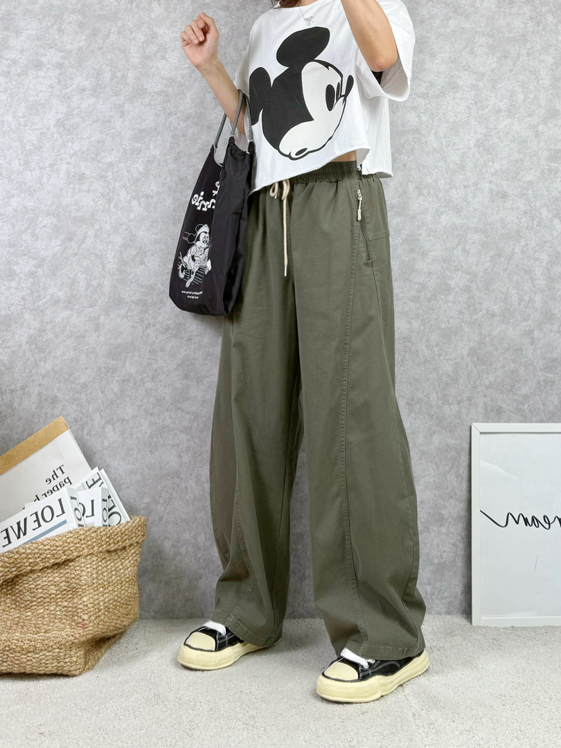 剛剛好的隨性時髦☆穿出不費力的風格彎刀褲 ⚡搶手預購⚡