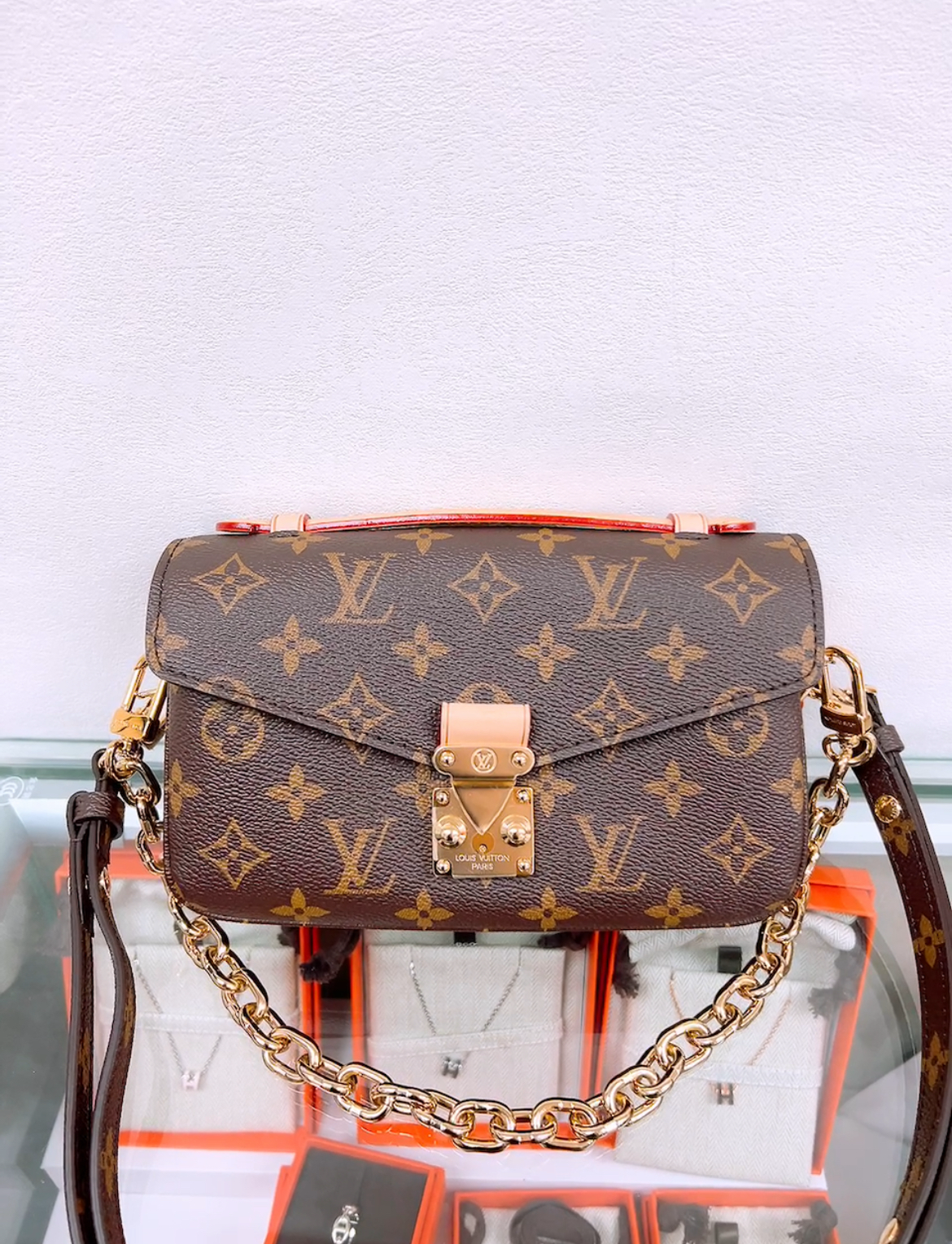 Lv metis pochette east west brown monogram