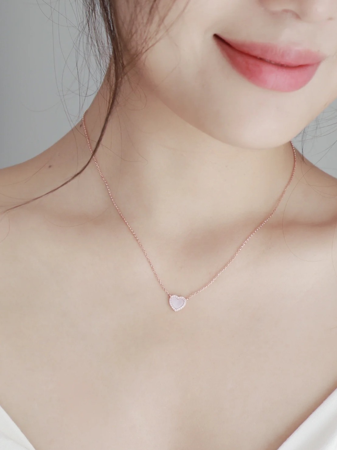 APM MONACO VALENTINE 粉色 愛心 貝母系列