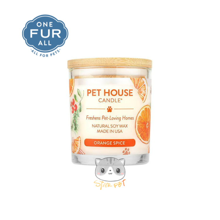 ONE FUR ALL Orange Spice Pet House Candles 8.5oz