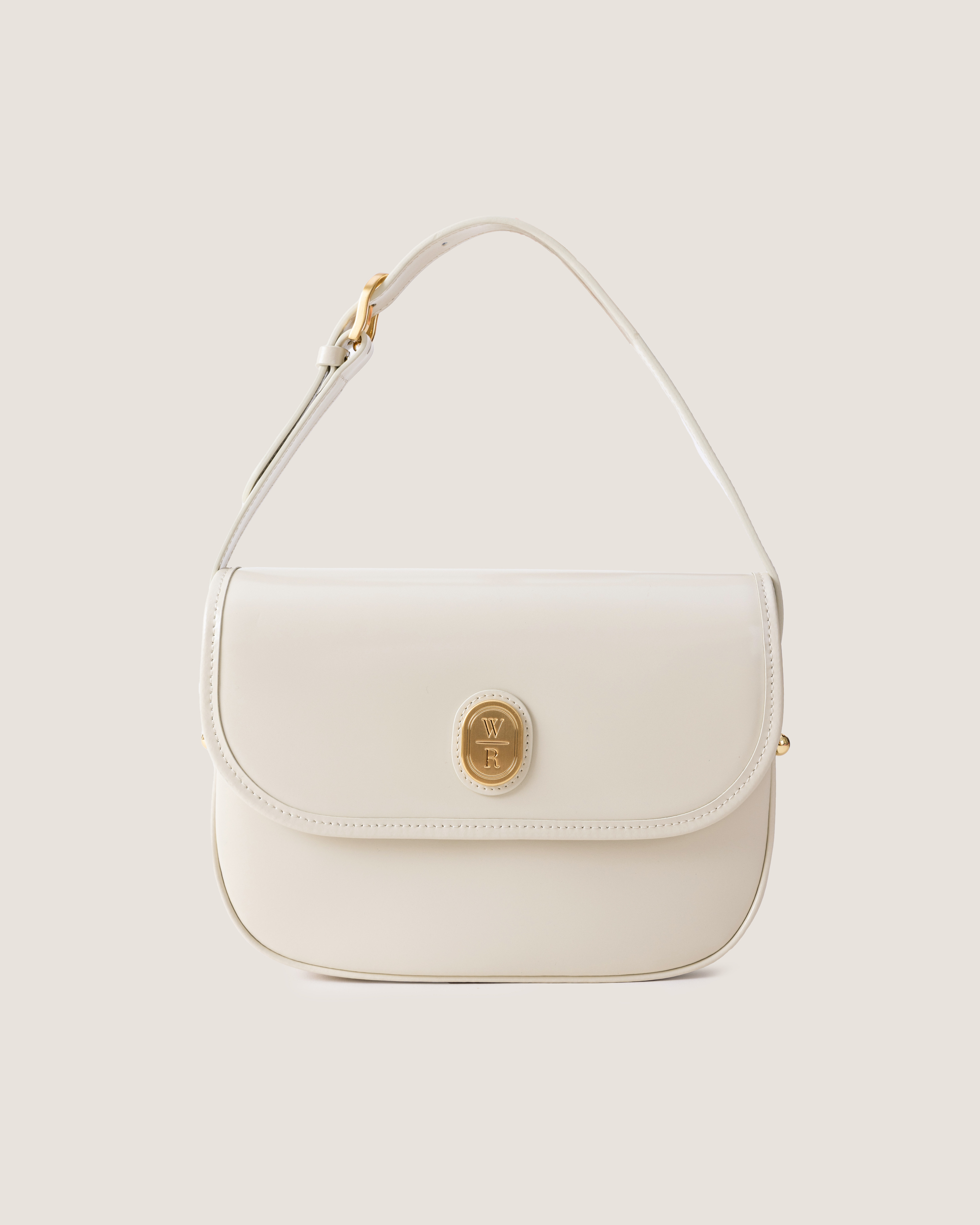 Alba Leather Bag - Pearl