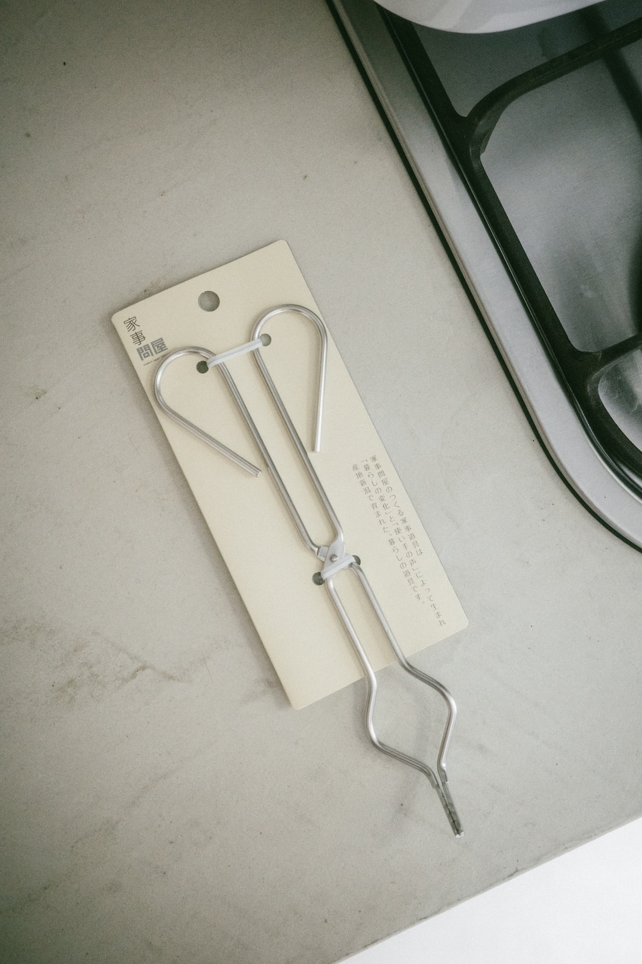 家事問屋日本製304不鏽鋼罐子布巾消毒夾子