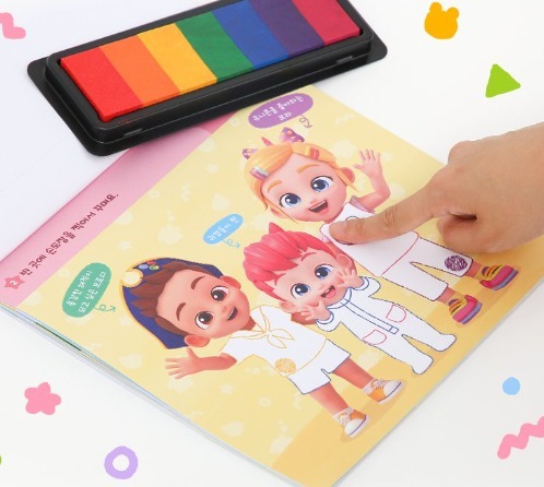 韓國直送🇰🇷 -BeBefinn 指印/印章圖畫遊戲書