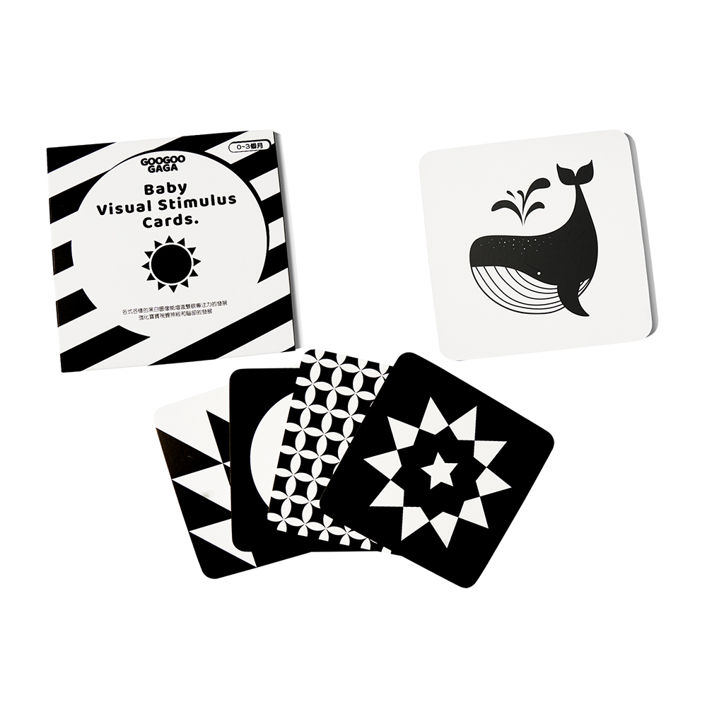 寶貝早教視覺卡    (0歲寶寶第一階段黑白視覺圖卡)
