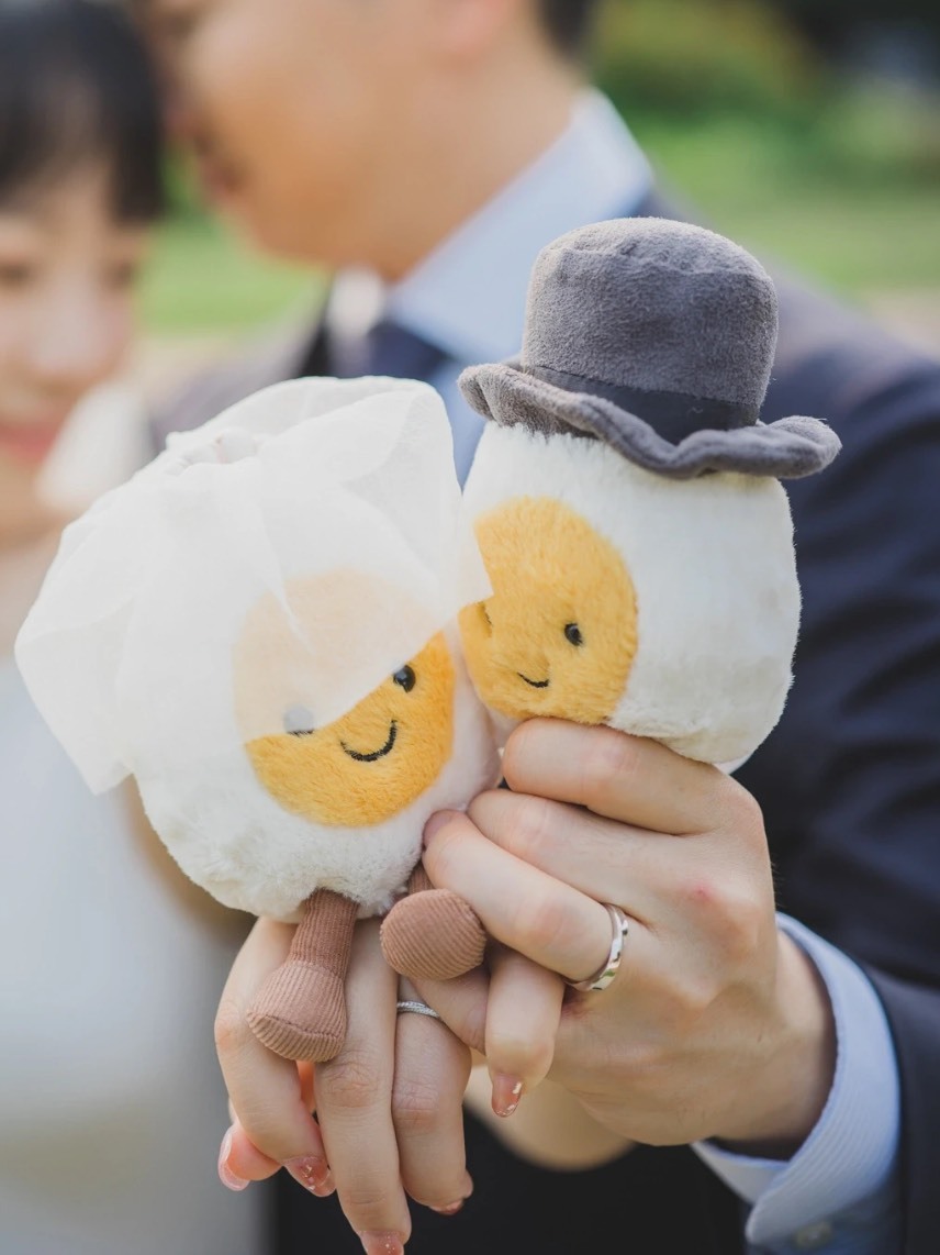 🇬🇧英國限定 JELLYCAT 水煮蛋 新郎 新娘