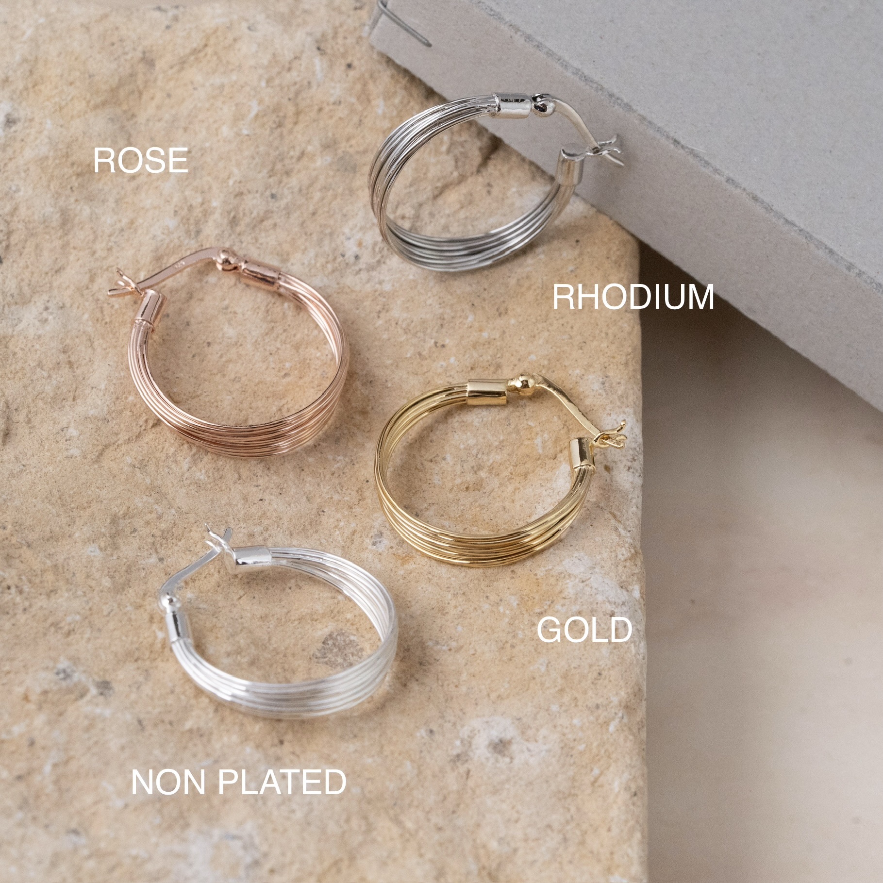 Sve40 (25mm多線條圈耳環）