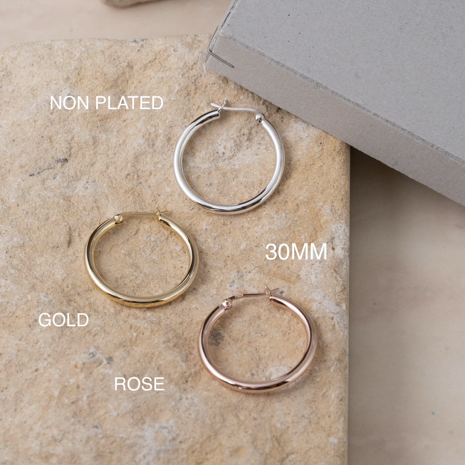 Sve28 (30mm光面圈耳環）