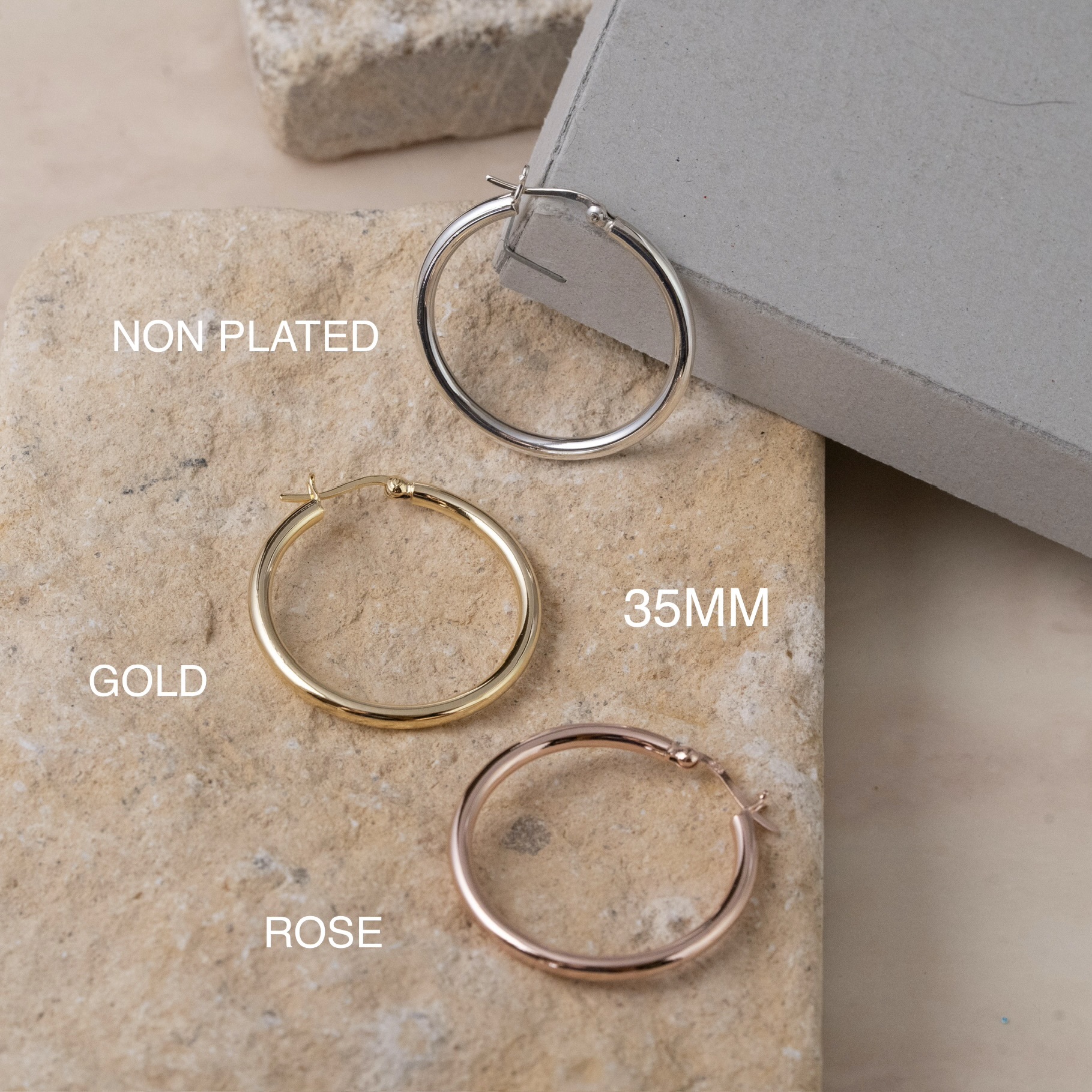 Sve36 (35MM光面圈耳環）